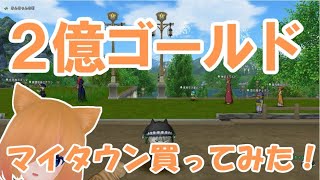 ドラクエ10実況　2億G!?マイタウン買ってみた！！