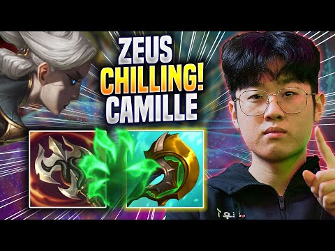 ZEUS CHILLING WITH CAMILLE! - T1 Zeus Plays Camille TOP vs K'sante! | Season 2023
