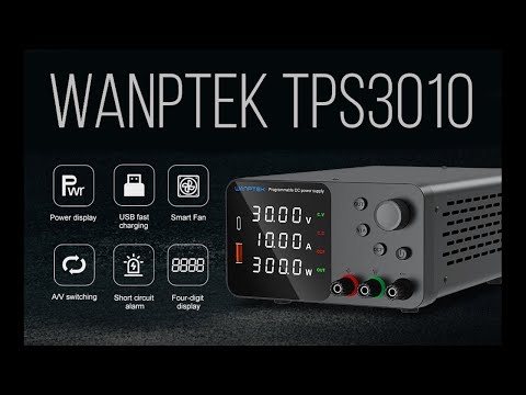 WANPTEK TPS3010 дешёвый лабораторный блок питания короткий обзор и демонстрация работы