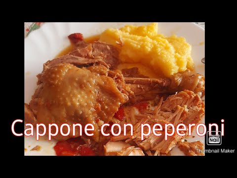 Capon with peppers