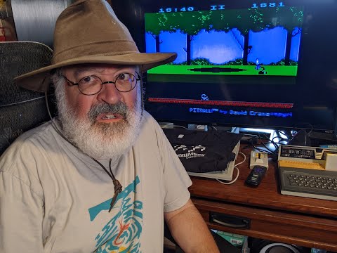 Atari 800 - Pitfall! - 8bit Retro Vintage Video Game - Retrogaming - Fedora Snake Scorpion - Gaming