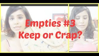 Image for video on Empties #3 - Keep Or Crap? | Skin Care, Makeup, Lenses & More | Jigyasa-ing by Jigyasa-ing