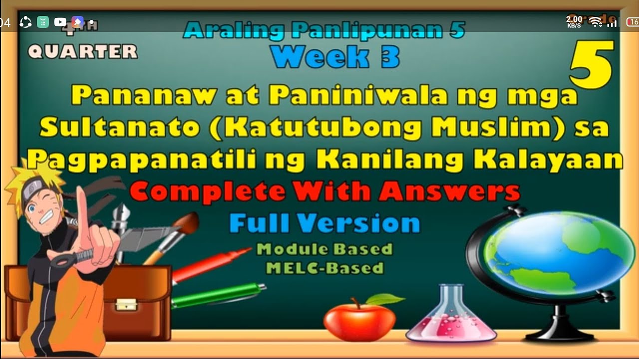 Putar video Araling Panlipunan 5, 4th Quarter Week 3, Pananaw Ng mga Sultanato sa Kalayaan Part I sekarang Araling Panlipunan 5, 4th Quarter Week 3, Pananaw Ng mga Sultanato sa Kalayaan Part I