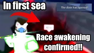 Race Awakening in First Sea!!! (BloxFruits)