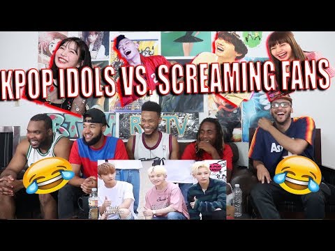 KPOP IDOLS vs FANS SCREAMS 1   BTS EXO BLACKPINK TWICE GOT7 REACTION/REVIEW