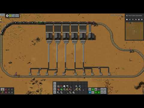 Double-loading train - Factorio