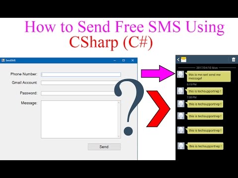 How to Send Free SMS Using C#?[With Source Code] Video