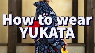 How to Wear Yukata (including how to tie a yukata obi)