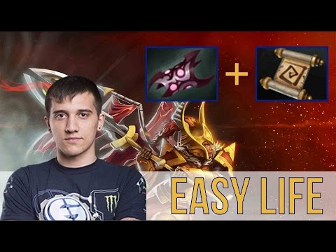 Arteezy || Legion Commander (LC) on-off Armlet while TPing