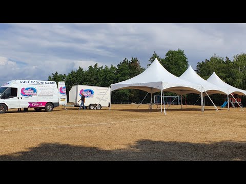 Oriental Marquee Erection - Castle Capers
