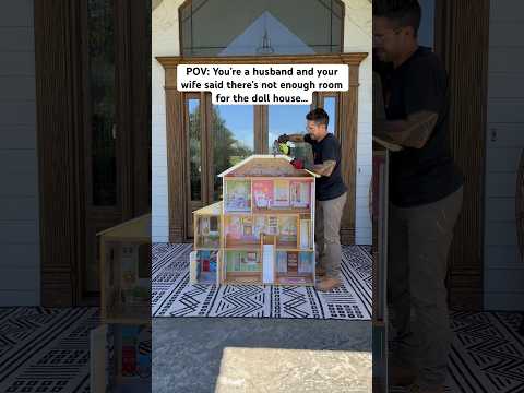 Because a hole can be fixed, but memories last forever! #DIY #dollhouse