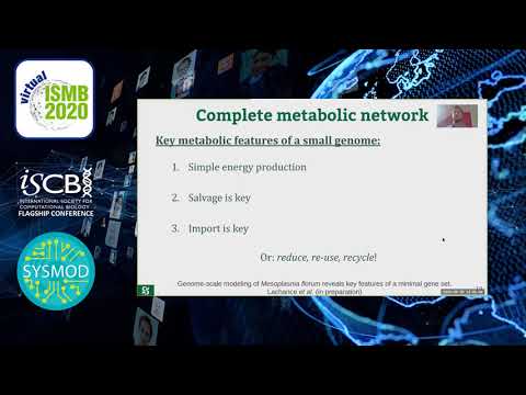 Genome-scale metabolic modelling reveals key... - Jean-Christophe Lachance - SysMod - ISMB 2020