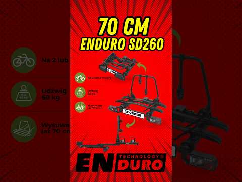 Bagażnik rowerowy do kampervana z drzwiami skrzydłowymi | Enduro SD260 #shorts