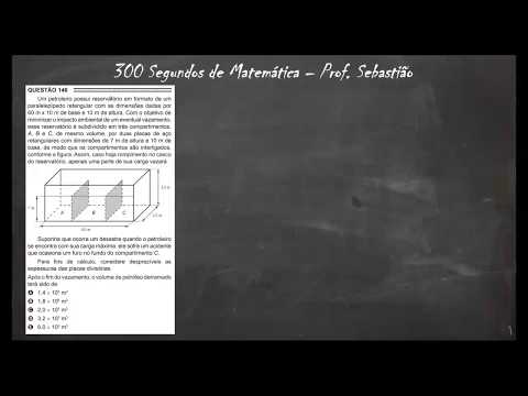 ENEM 2016 - MATEMÁTICA - Questão 146 - Geometria Espacial