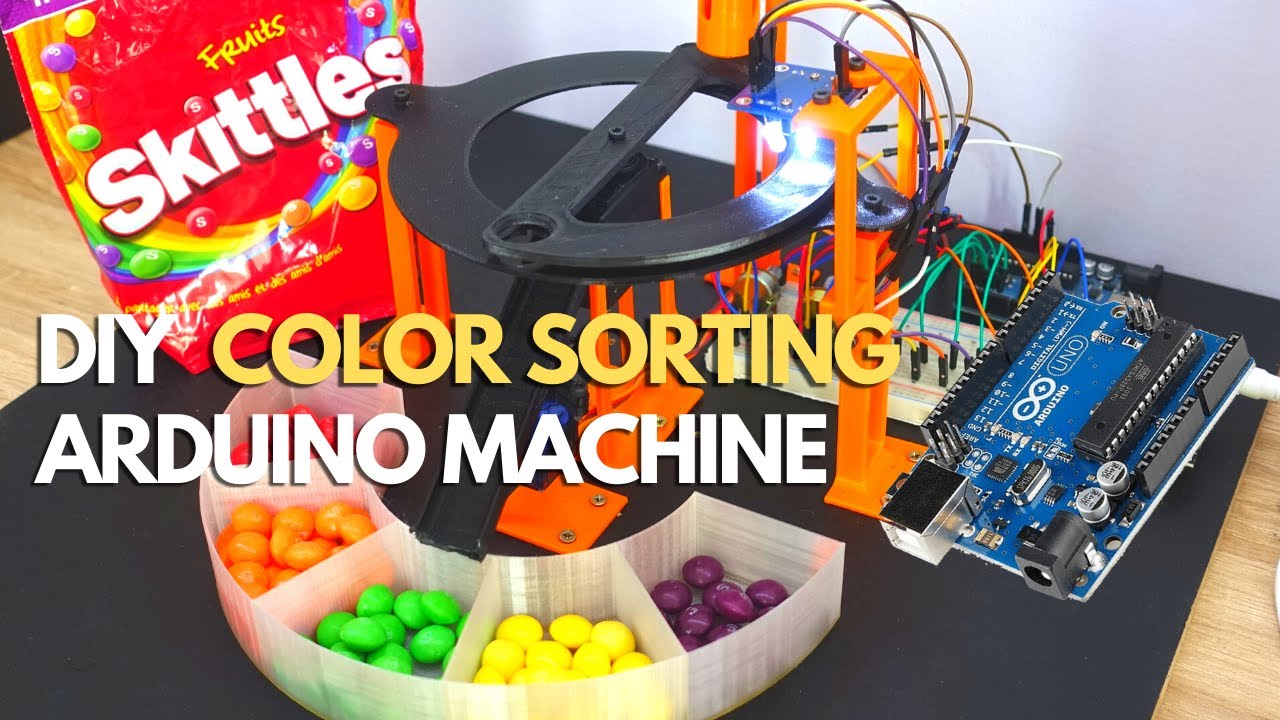 3D Printed Color Sorting Machine | Arduino and 3D print Project