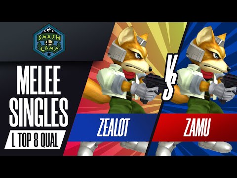 CG|Zealot vs. HSTV|Zamu - Melee Singles Losers Top 8 Qualifier - Smash Camp 2022