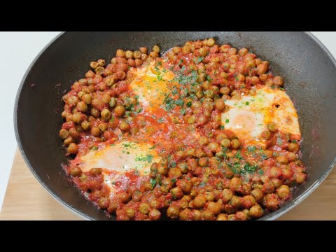 Ricetta facile e veloce: UOVA CON POMODORO E PISELLI ๐ฅ