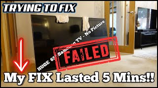 Congrats Vince! Your TV Backlight FIX lasted 5 MINUTES!! Let's Try Again