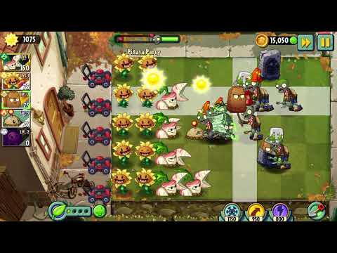 Plants vs Zombies 2 gameplay - Piñata Party - 17th November 2021