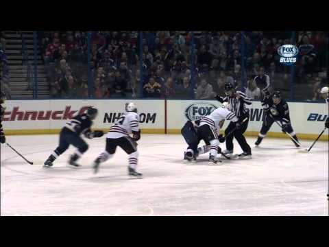 Jonathan Toews 2nd goal 3-0 Feb 28 2013 Chicago Blackhawks vs St. Louis Blues NHL Hockey
