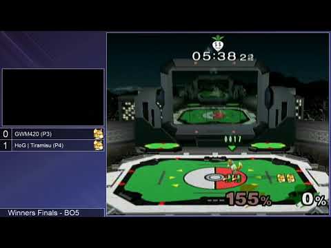 GSS 101 SSBM - GWM420 (Fox, Falco) vs. HoG | Tiramisu (Default Fox) - Melee WF