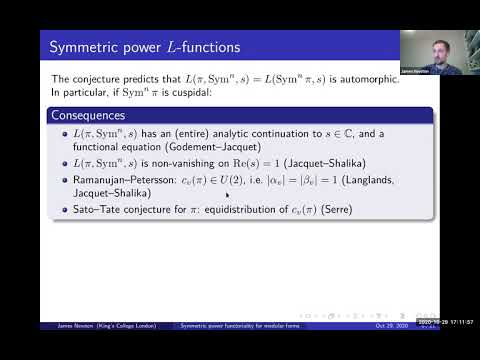 Symmetric power functoriality for modular forms - James Newton