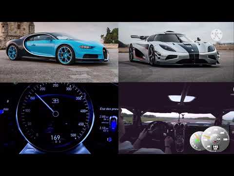 Koenigsegg One:1 vs Bugatti Chiron 0-322 kmh race