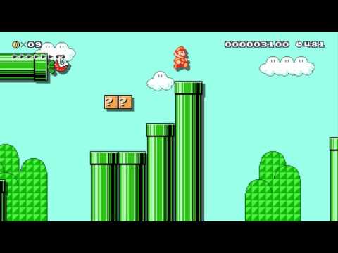 Super Mario Maker - Pipeline Panic 2:The Pipening 60fps