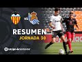 Resumen de Valencia CF vs Real Sociedad (2-2)