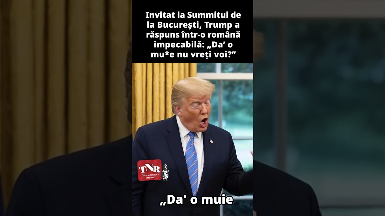 Invitat la Summitul de la București, Trump a răspuns într-o română impecabilă: „Da’ o mu*e nu vreți voi?”