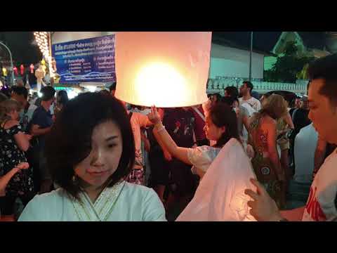 2019 Yi Peng Lantern Festival in Chiang Mai, Thailand