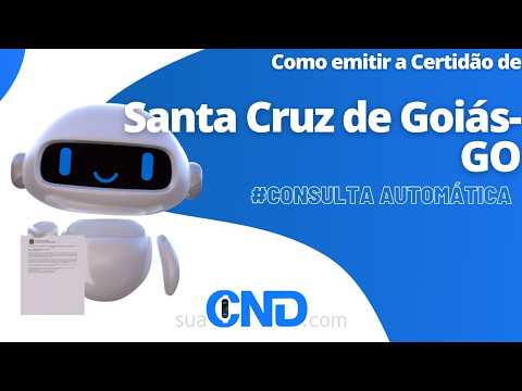 Como emitir a certidão negativa de Santa Cruz de Goiás-GO  em apenas 2 minuto! :)
