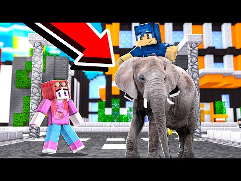 IMPARO A CAVALCARE GLI ELEFANTI DELLO ZOO! - MINECRAFT *VITA IN CITTÀ*