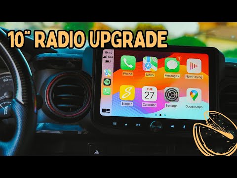 Toyota Tacoma radio upgrade "Stinger HEIGH10+" installation
