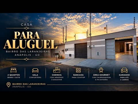 CASA PARA ALUGUEL – BAIRRO DAS LARANJEIRAS | VÍVIAN PARQUE ANÁPOLIS – GO ATLANTA IMÓVEIS 