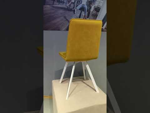 Обеденный стул 202, микровелюр B15 mint, ножки белые в Петропавловске-Камчатском - видео 3