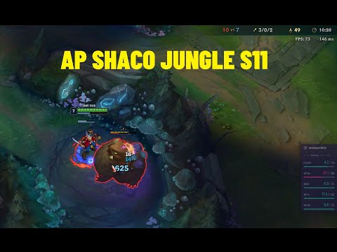 Not even this high ping can stop my insane shaco jungle; Ap shaco jungle s11 (crazy ending)