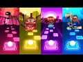 Spider House Head vs Train Choo Choo vs Lightning McQueen Eater vs Siren Had  | Tiles Hop EDM Rush