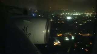 Emirates Airbus A380 EK500, A6-EDH Night Landing at Chhatrapati Shivaji International Airport