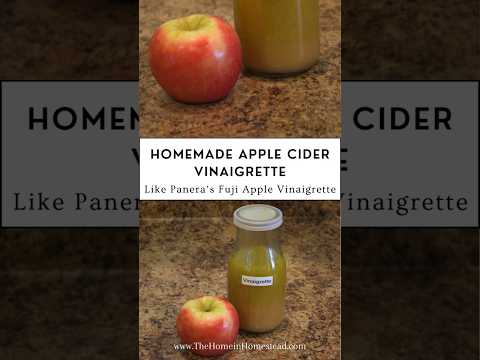Apple Cider Vinaigrette | Homemade Salad Dressing Recipe | Like Panera's Fuji Apple Vinaigrette!