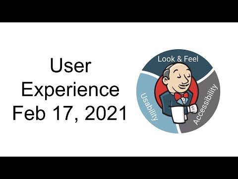 Jenkins UX SIG Meeting 17 February 2021