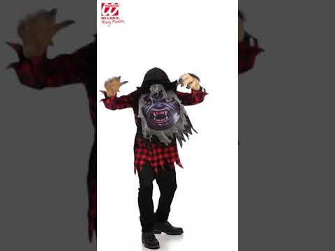 Oversized Head Werewolf Costume