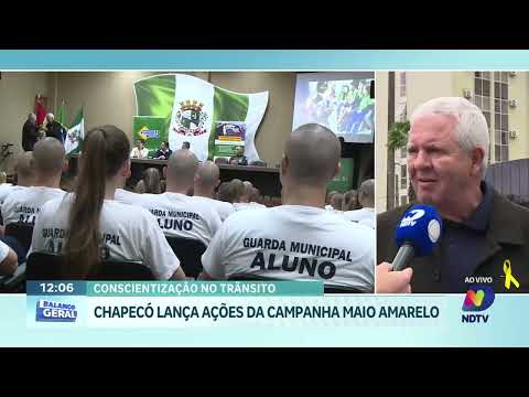 Chapecó inicia Maio Amarelo com alerta para segurança no trânsito