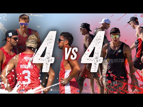 4 vs 4 Pro Beach Volleyball: Crabb/Sander/Ranghieri/Lucena vs Benesh/Partain/Gibb/Rosenthal