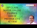 10TH CLASS ONLINE MATHS DAY 18 POLYNOMIALS 4