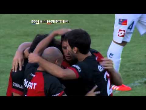 Gol de Sperduti. Godoy Cruz 0 Colón 1. Fecha 4. Primera División 2016