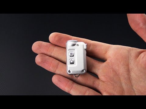 Nitecore Tini Silver Aluminum 380 Lumen Micro Usb Rechargeable Keychain Flashlight For Sale