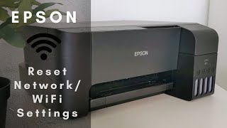 How to reset network or WiFi settings of Epson pri