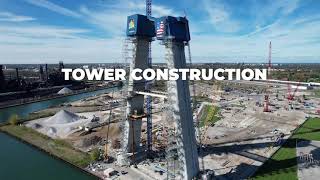 Tower Construction - Gordie Howe International Bridge