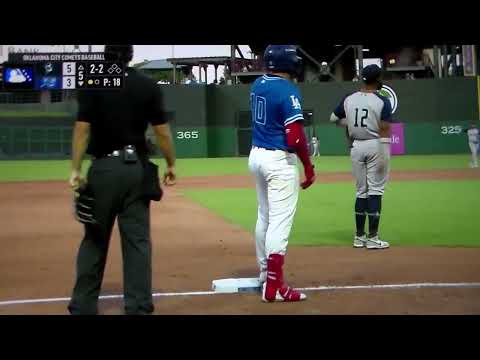 Oklahoma City Comets' Ryan Ward triple vs. Sugar Land, 7/10/25